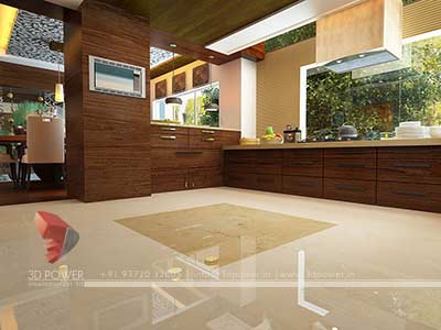 kitchen 3d interior design render